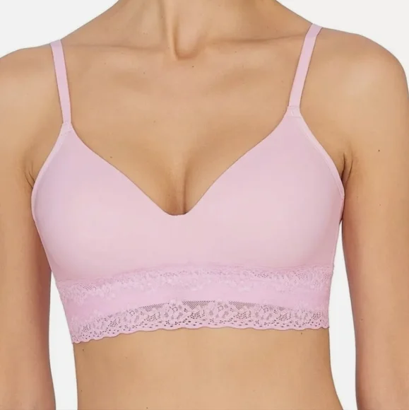 Natori Bliss Perfection Contour Soft Cup Bra - Peony /ballerina pink 723154 - Picture 1 of 4